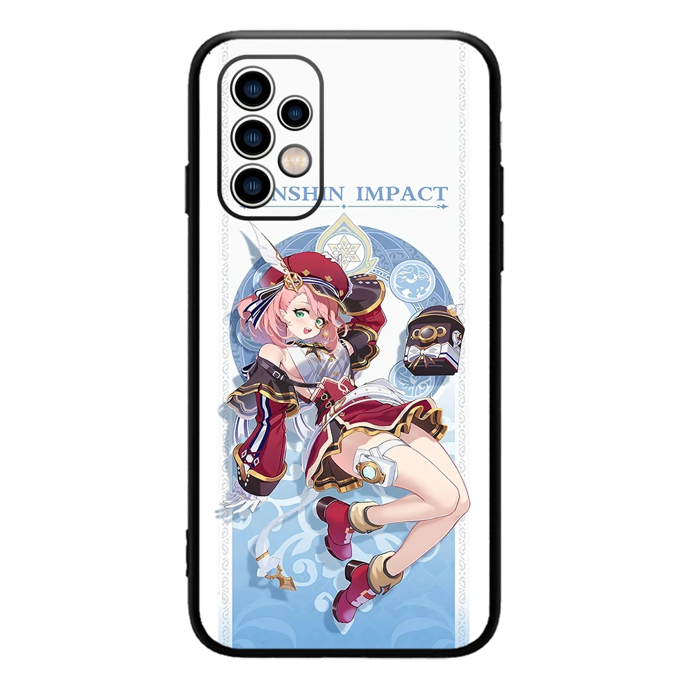 Чехол для телефона Genshin Impact Charlotte Lens of Verity Cryo 4 Stars для SAMSUNG Galaxy A54 53 52 51 F52 A71 Note20 Ultra S23 M30 M21