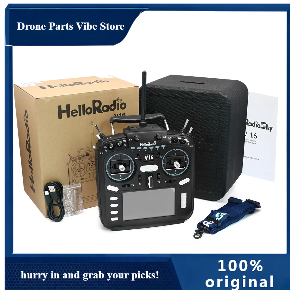 

APHelloRadio V16 PRO Multi Protocol Remote Control High-frequency Head EDGTX Touch Screen Radio Transmitter for RC FPV Drone