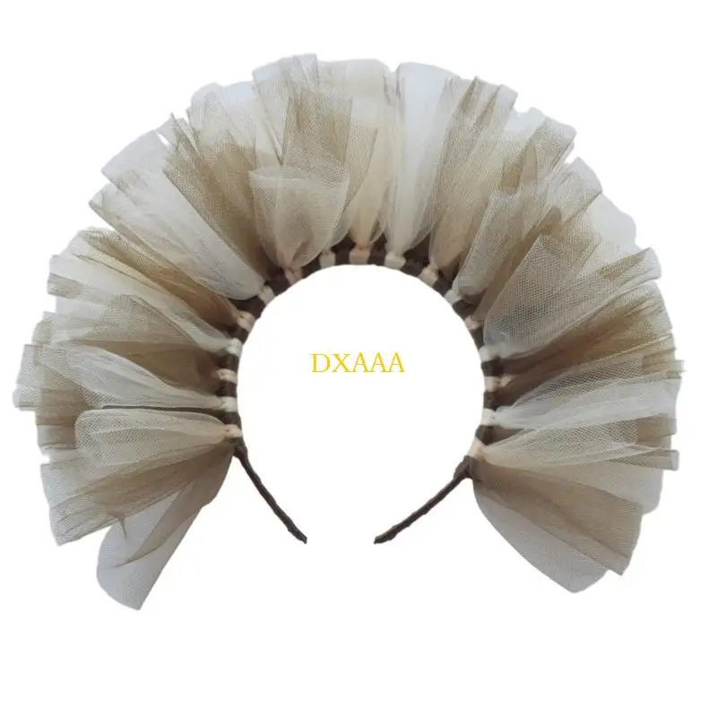 DXAA Löwenohren Stirnband Halloween Kostüm Party Cosplay Tierzubehör Kindertag Show Kopfbedeckung