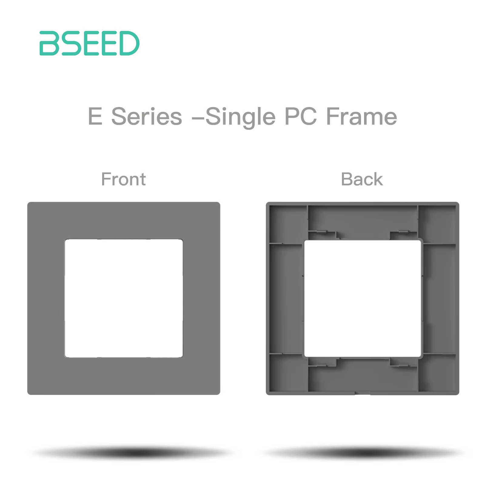 BSEED 1/2/3/4Gang Zigbee Klicken Schalter Teil Kunststoff Rahmen Smart Dimmer Vorhang Schalter Funktion DIY Teil EU Smart Steckdose Teile