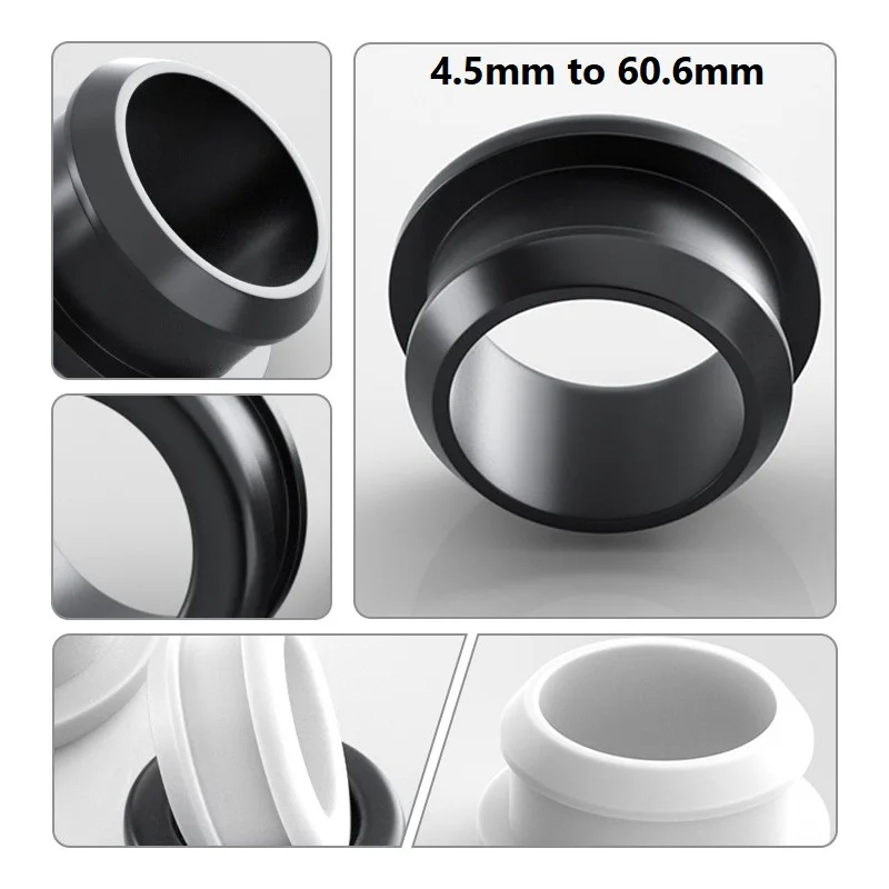 Hollow Hole Plug Coil Ring Cable Wiring Protect Bushings Ring 4.5mm-60.6mm Silicone Snap-on Grommet Seal Gasket