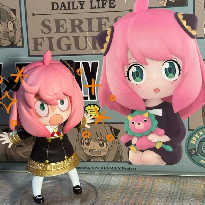 جديد صندوق أعمى جاسوس X الأسرة عمل الشكل أنيا مزور صندوق الغموض أنيمي عروسة كارتون مكتب الديكور جمع لعبة طفل هدية