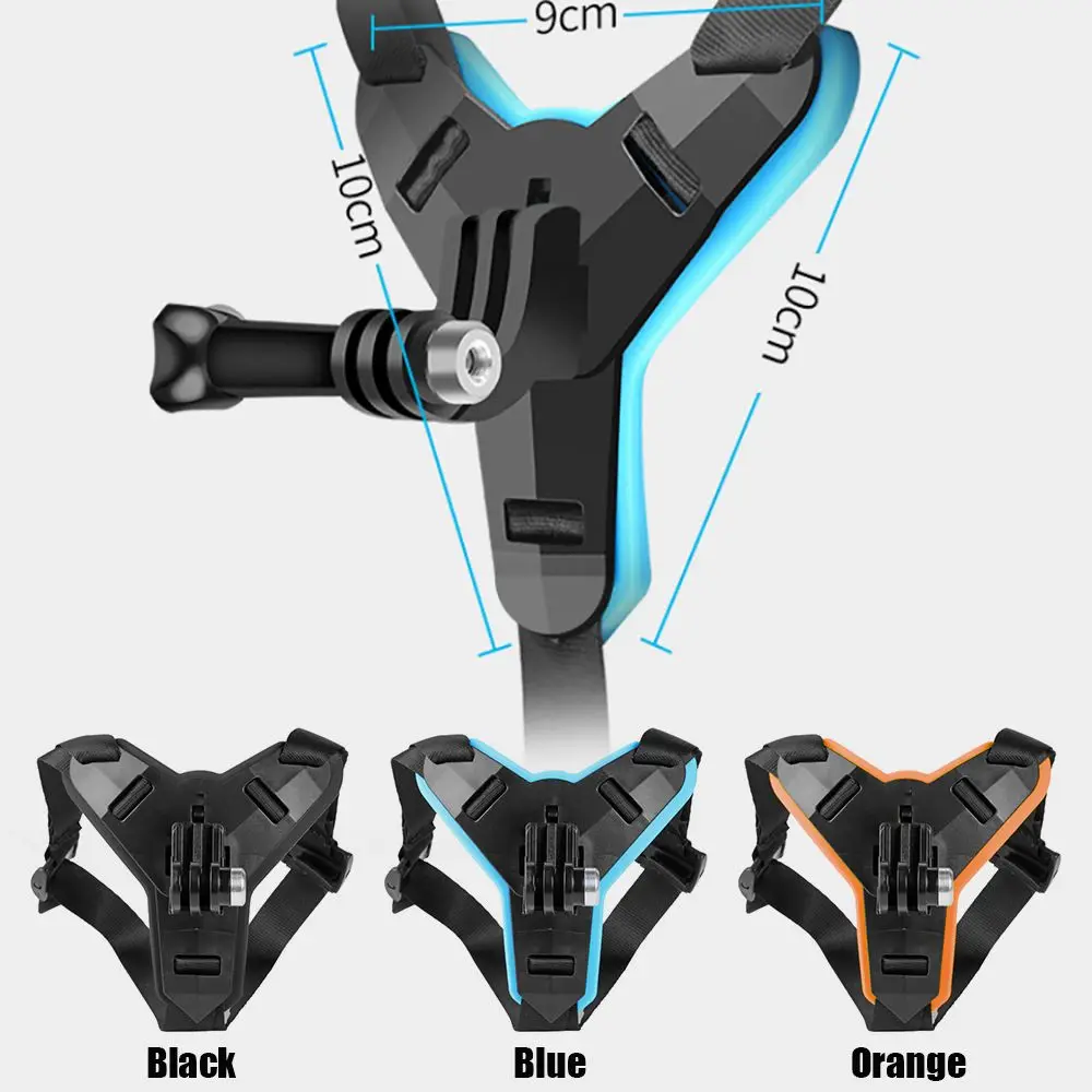 อุปกรณ์เสริมกล้อง Action รถจักรยานยนต์หมวกกันน็อคแบบเต็มหน้า Chin Stand หมวกกันน็อคสายรัดสําหรับ GoPro Hero 10 9 8 7 6 5 4 3