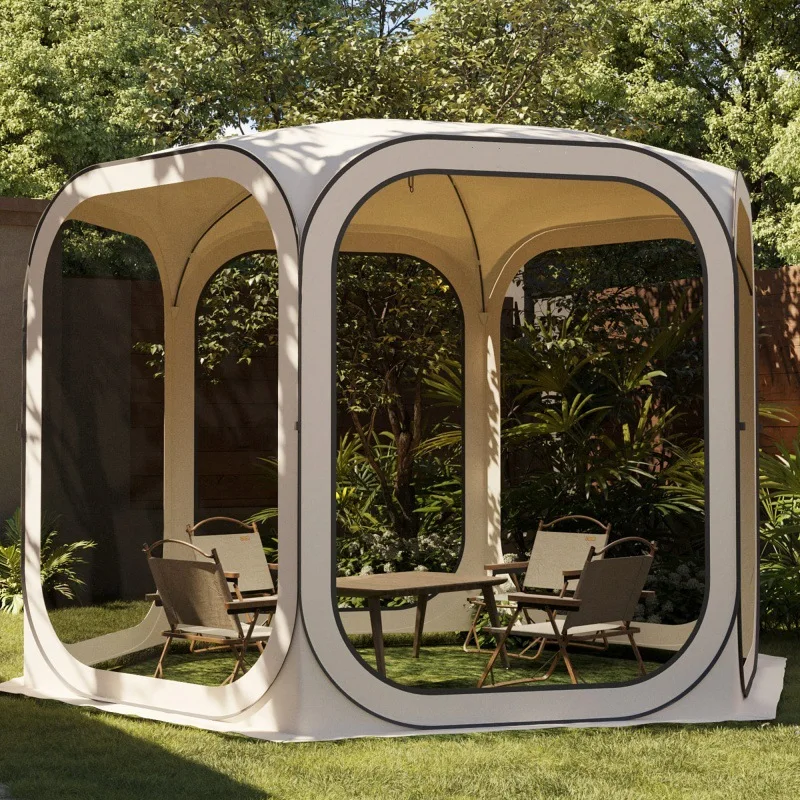 Outdoor pop-up tent Installation-free camping tent Portable foldable mosquito-proof sunscreen courtyard tent
