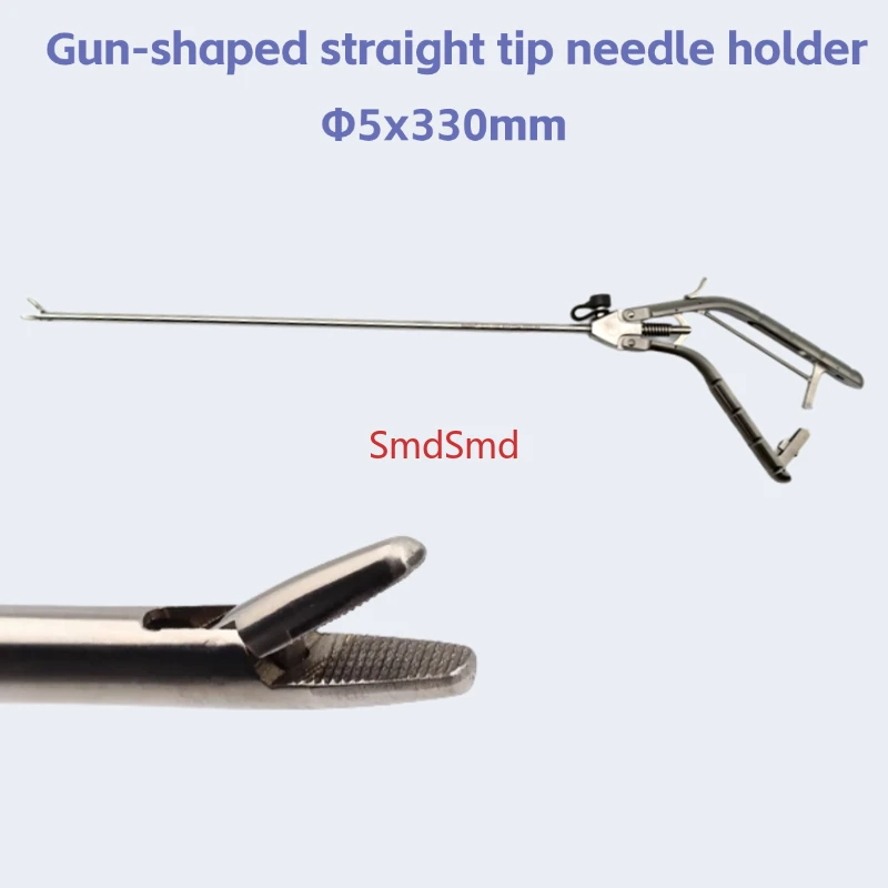 Laparoscopic needle holders come in curved - head and straight - head types. They are medical instruments that can be sterilized