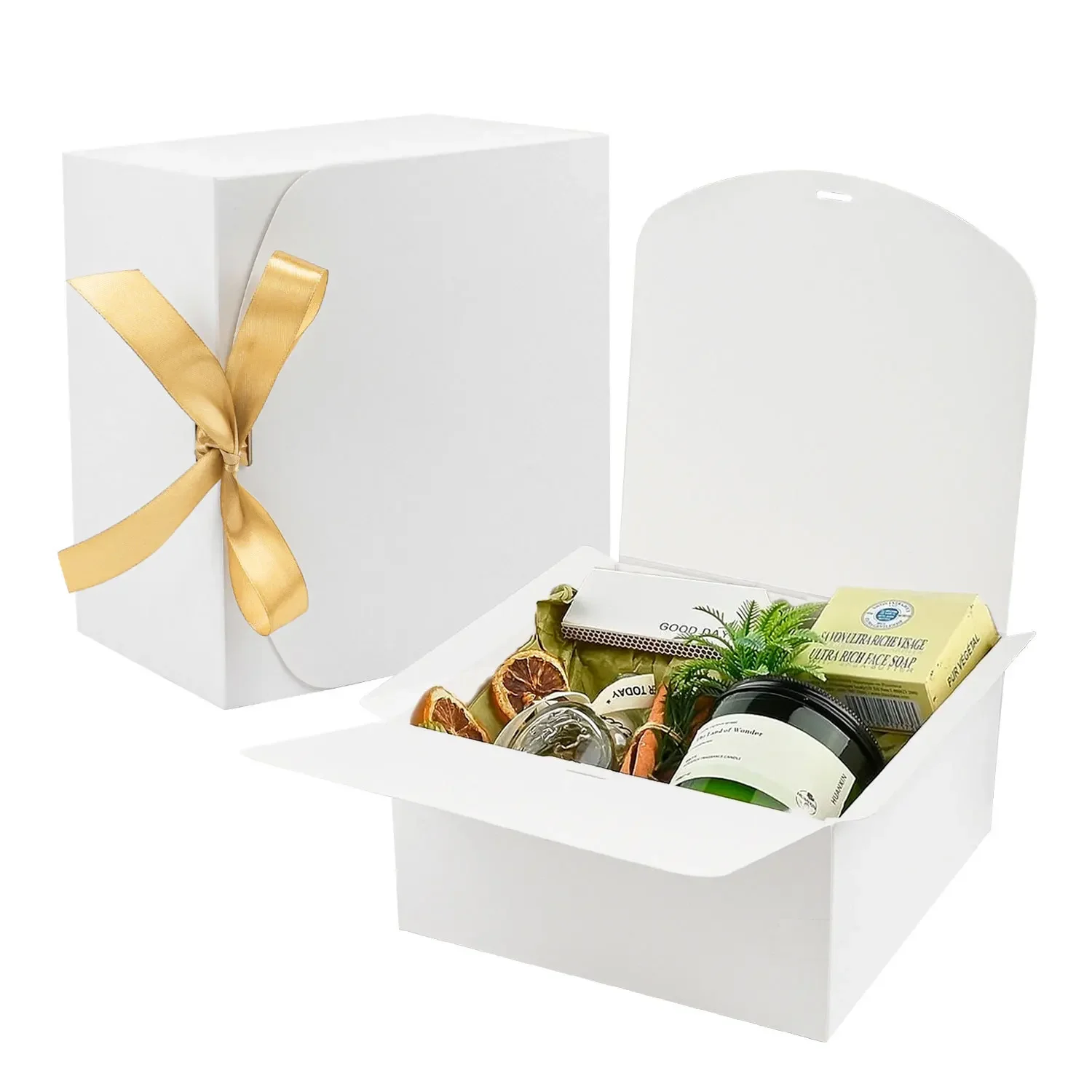 5pcs Gift Boxes with Lids Kraft Paper Gift Boxes for Presents Wedding Christmas Birthday Party Bridesmaid Proposal Boxes