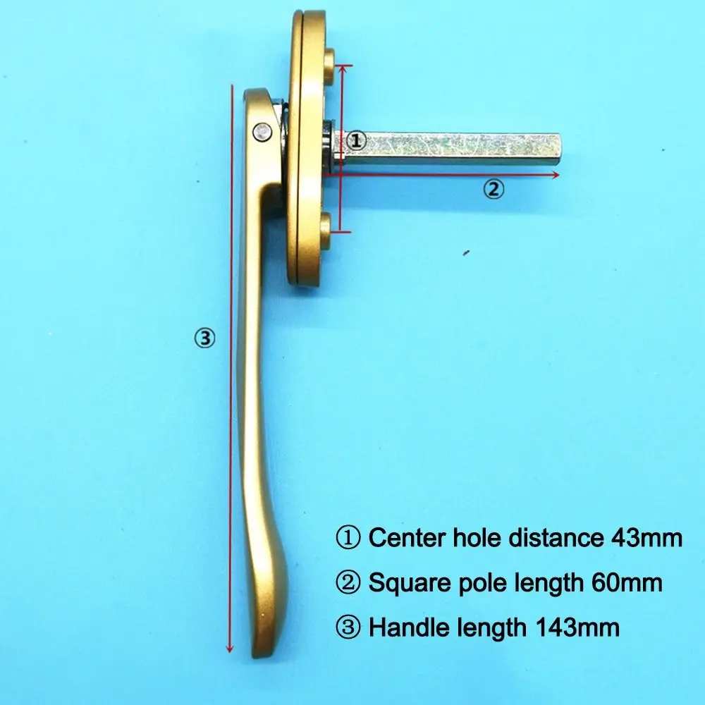 Maniglia per finestra a battente in lega di zinco Maniglia per porta pieghevole antiruggine dal design piatto sottile Maniglia per finestra con schermo in acciaio inossidabile