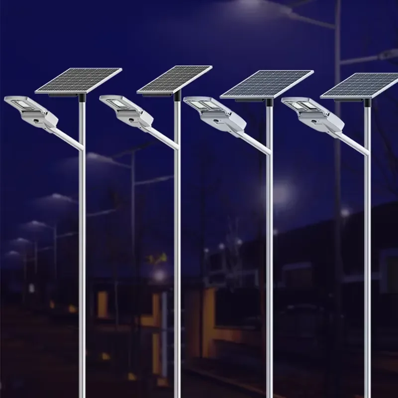 for 100W-200W All-in-One Solar Street Light Parking Lot Pole with Remote Control IP65 Rating