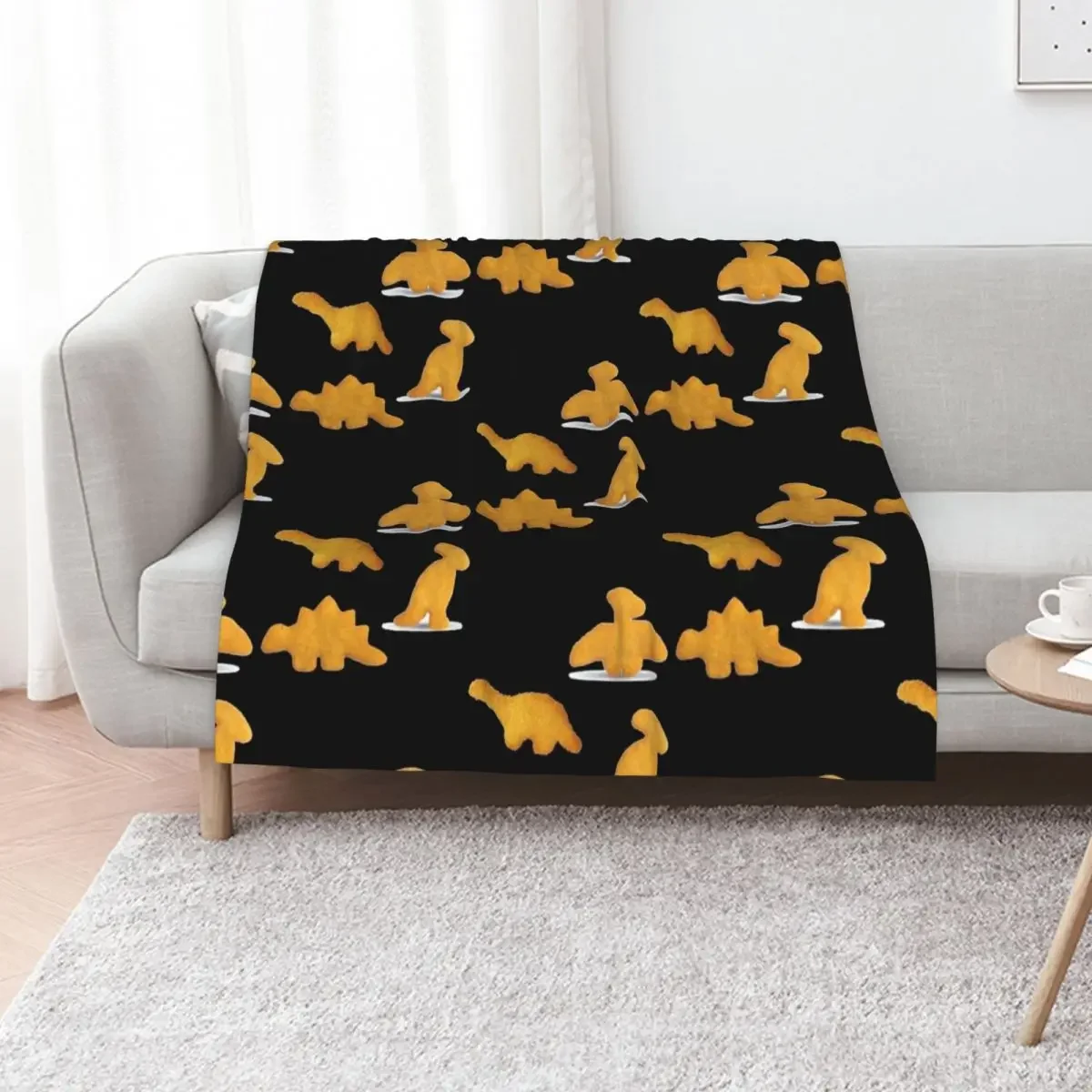 

dino chicken nuggets Throw Blanket Cute warm winter Luxury St Nap Blankets