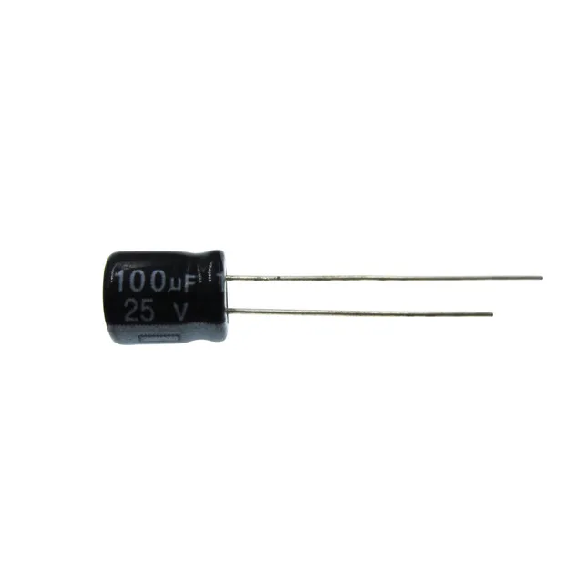 50PCS/LOT 25V100UF YXF 6*11MM 25V 100UF 105C DIP2 Aluminum electrolytic capacitors 100UF25V