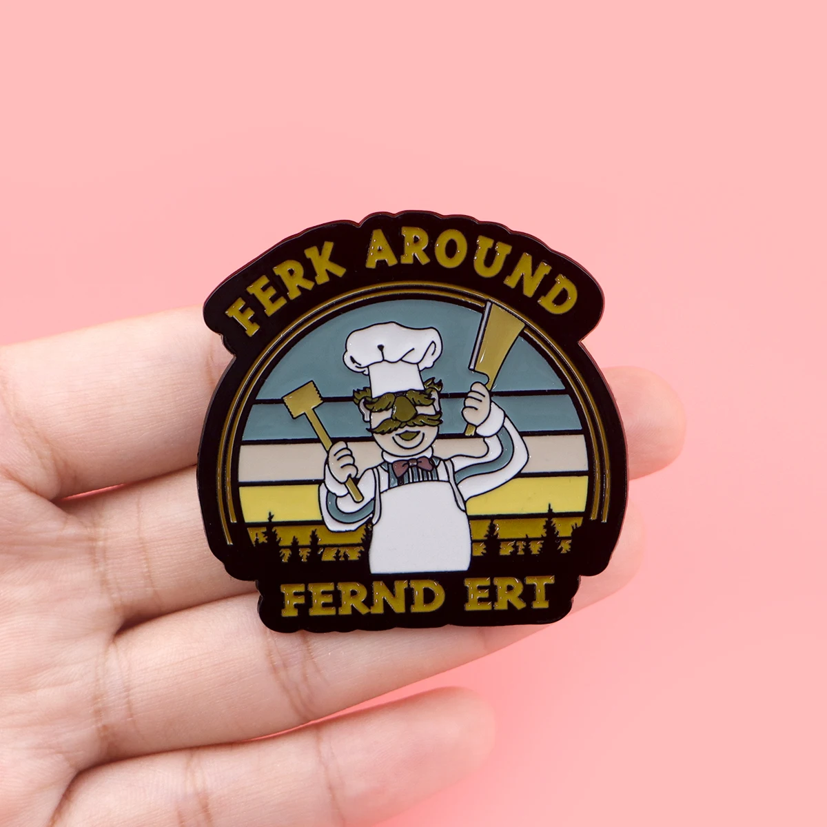 Funny Chef Enamel Pin Brooches for Women Men Lapel Pins Badges on Backpack Cosplay Accessories Quote Jewelry Friends Gifts