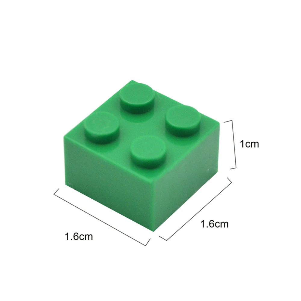 Blocs de construction à monter soi-même, 30 pièces, figurines épaisses, briques 2x2 points, taille créative éducative, Compatible avec les jouets en plastique, cadeau pour enfants
