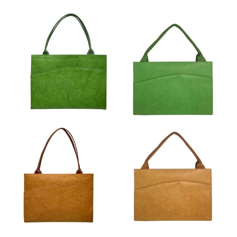 Book Cover with Integrated Carry Handle, Adjustable Paper-Like Composite Sleeve for Notebooks, Books and Planners D2RC