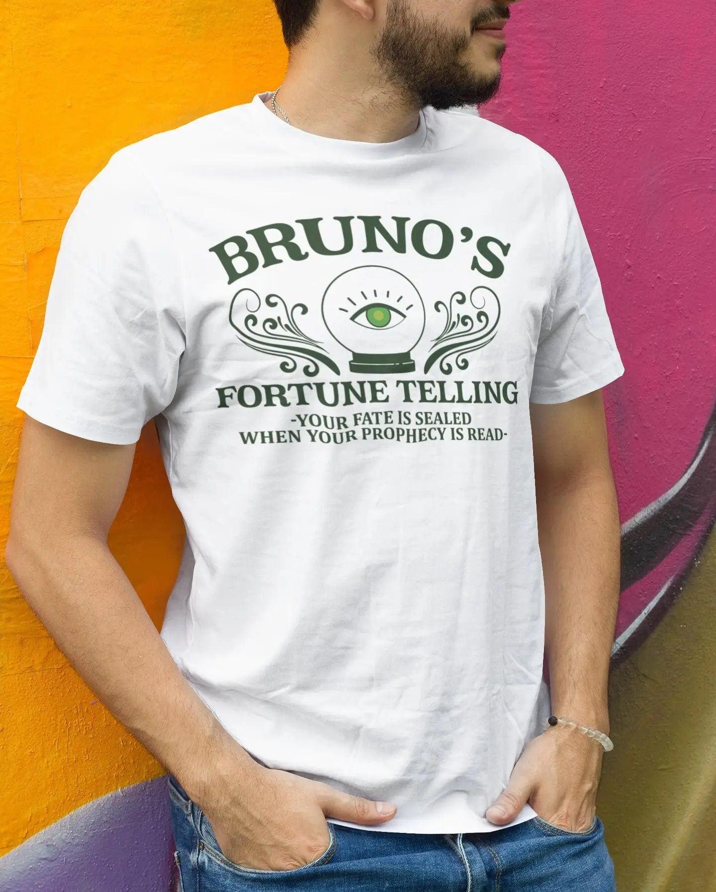 Bruno'S Fortune Telling T Shirt Encanto Bruno Madrigal Family Friends Vacay Trip For Him