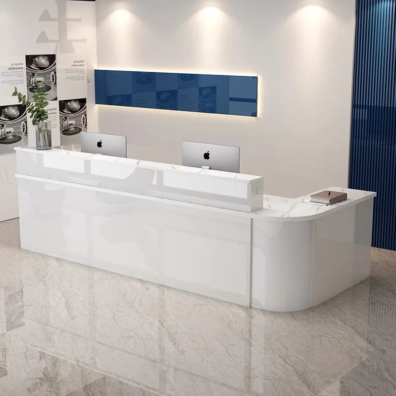 

Настраиваемая стойка регистрации Элегантный современный приемный стол Больничный приемный стол Дизайн