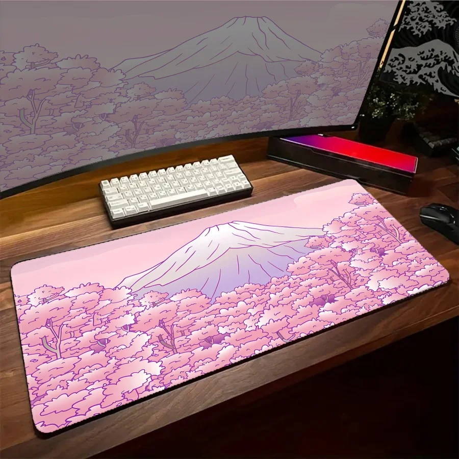 

Anime Gamer Mousepads Kawaii Sakura Gaming Mats XXL Keyboard accessories Rug Mouse Pad Laptop PC Gaming Extended DeskMats