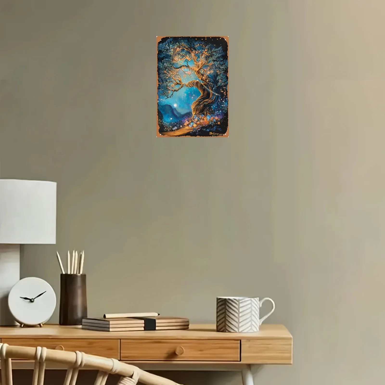 براعة فريدة من نوعها، صدق ووافعل" لوحة فنية جدارية من الحديد المطاوع مستوحاة من الطراز العتيق - لوحة قصدير مقاس 8 × 12 بوصة للمنزل والمكتب #2