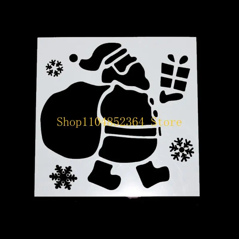 652F 7 Pcs Cake Decorating Stencils Christmas Cookie Templates Wedding Cake Decorative Molding Gift for Baking Lover