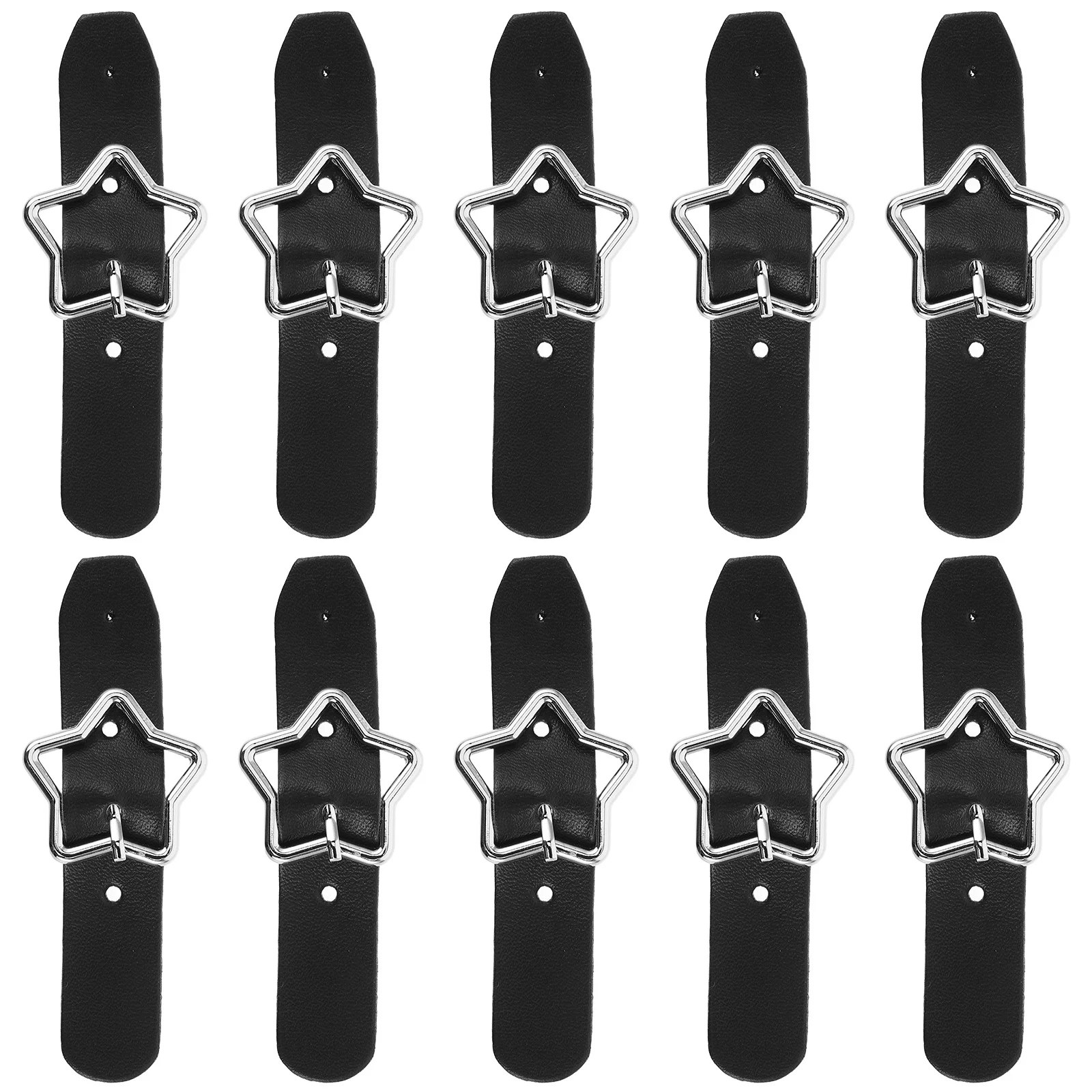 10 szt. Ozdoby do butów w kształcie pięcioramiennej gwiazdy, zestaw sztucznych klamer do butów, modne akcesoria DIY