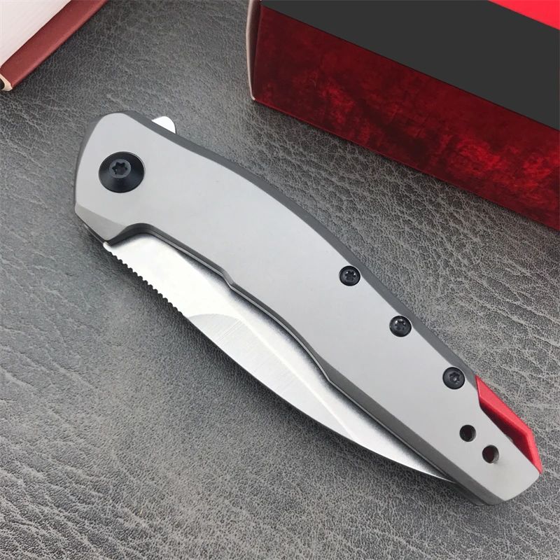 Convenient KS1415 Outdoor Camping Hunting Tactics 420 Steel Handle Survival Defensive Rescue EDC Folding Knife