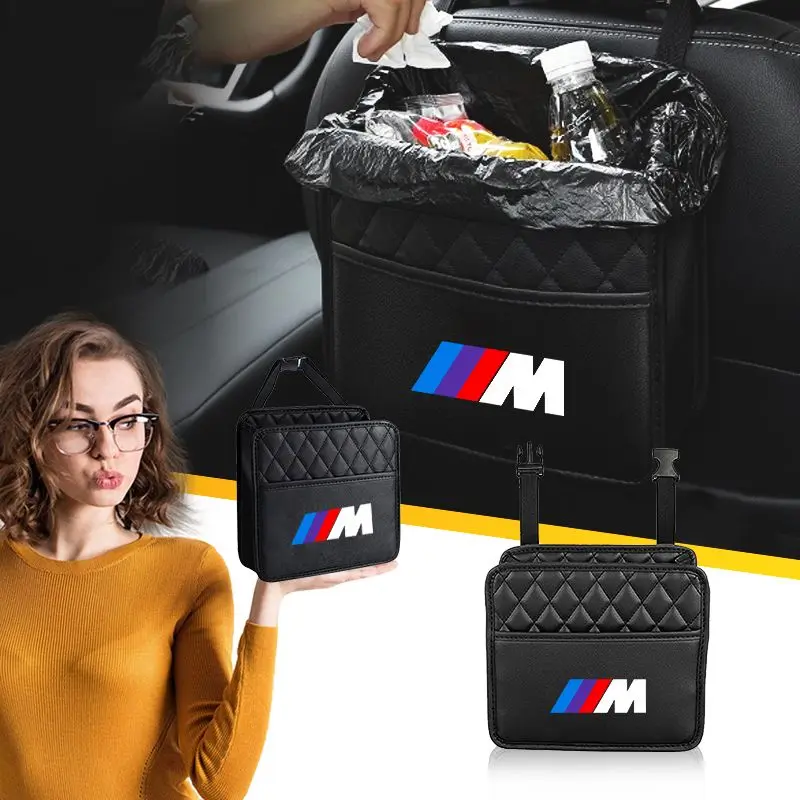 Car Storage Bag Multi-function Seat Back Storage Pocket Suspension For BMW M5 M4 M3 E90 F32 F10 F06 F07 F46 E60 Z4 G20 F15 X3 X5