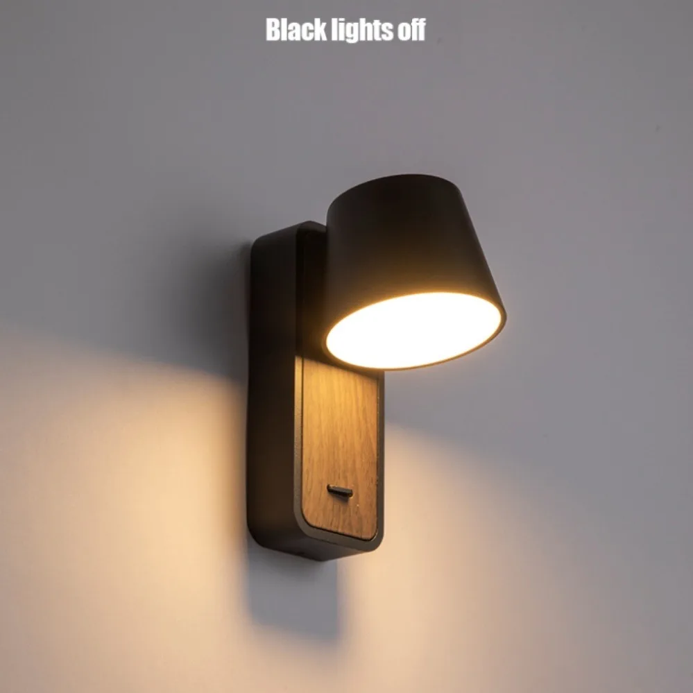 

Новый светодиодный настенный светильник для спальни, изголовье стены с переключателем, современный минималистичный диван, фон, стена, балкон, освещение для прихожей