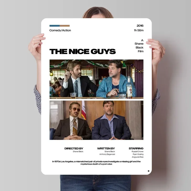 The Nice Guys Movie ملصق معدني جدار ديكور فني مخصص علامات معدنية الرجعية لتزيين غرفة المنزل فن الجداريات اكسسوارات البار