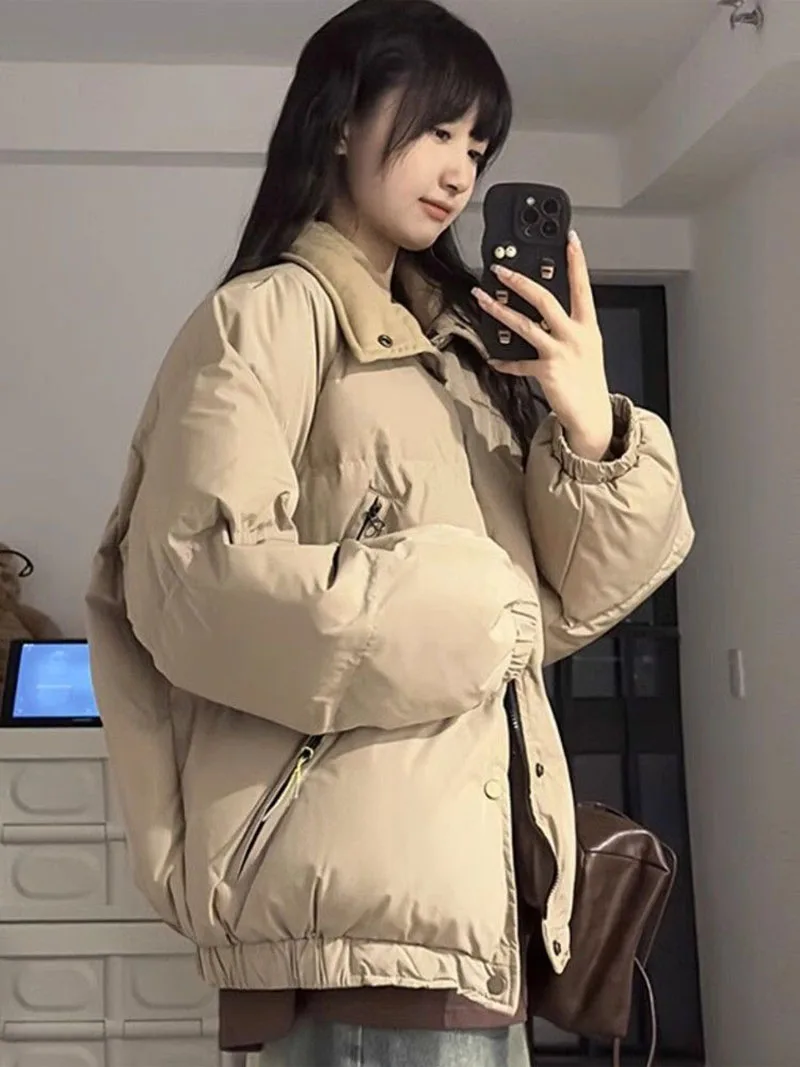 

Парки женские до колена осенние с рюшами на шнуровке с лентой пушистые пушистые милые кавайные очаровательные красивые привлекательные индивидуальные необычные Ins