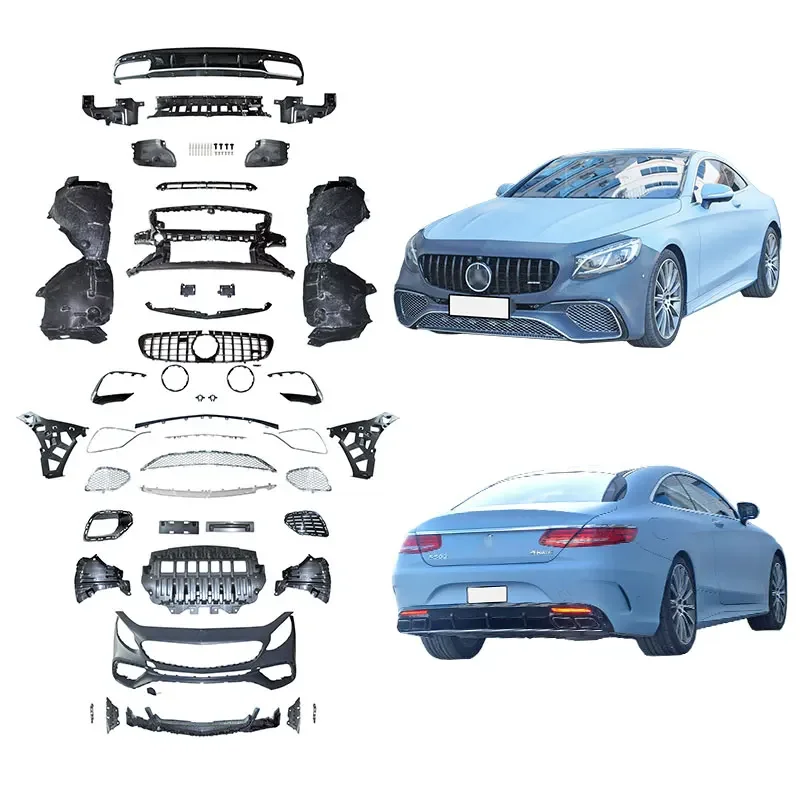 2014-2020y C217 W217 S217 S500 S350 upgrade to S65 coupe car auto body kit system accessories for Mercedes S Class coupe