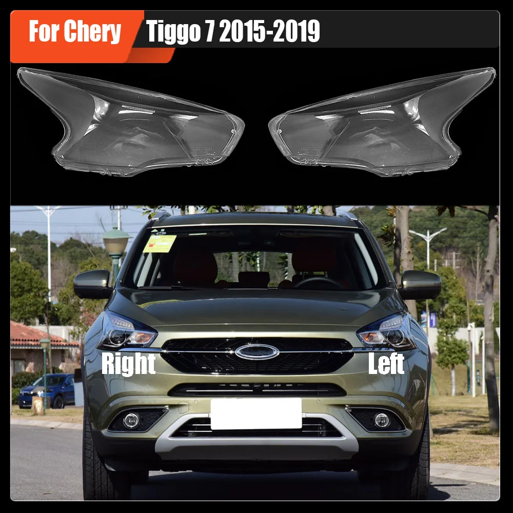 

For Chery Tiggo 7 2015-2019 Car Front Headlight Lens Cover Auto Headlamps Lampcover Transparent Lampshades Lamp Shell