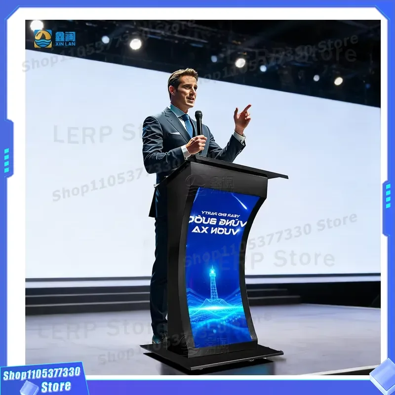 Portable LED Screen Display HDR10+ Full Color Digital Podium for Conference Waterproof Intelligent Desktop TV Mobile High