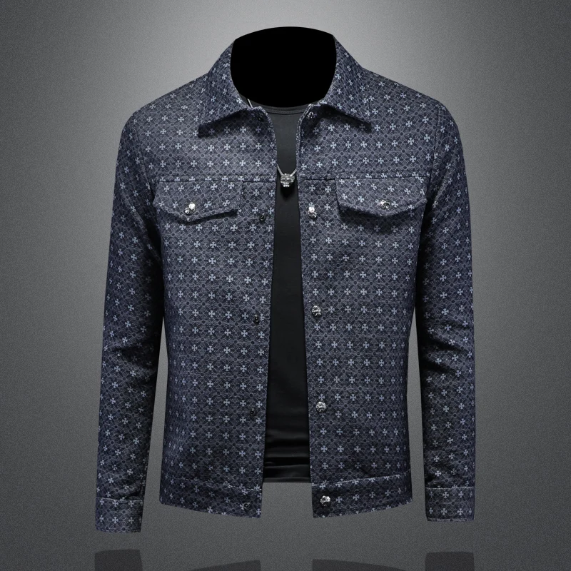 

Trendy Letter Print Men's Jaet Slim Fit Spring New Arrival High End Lightweight Korean Sle Outerwear Polyester Nylon C...