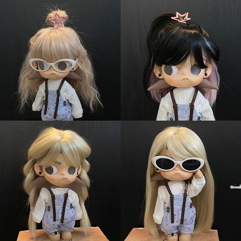 Zsiga Gazi シスターウィッグ カーリーハイライトショートストレートヘア ブライス関節人形 Bjd用