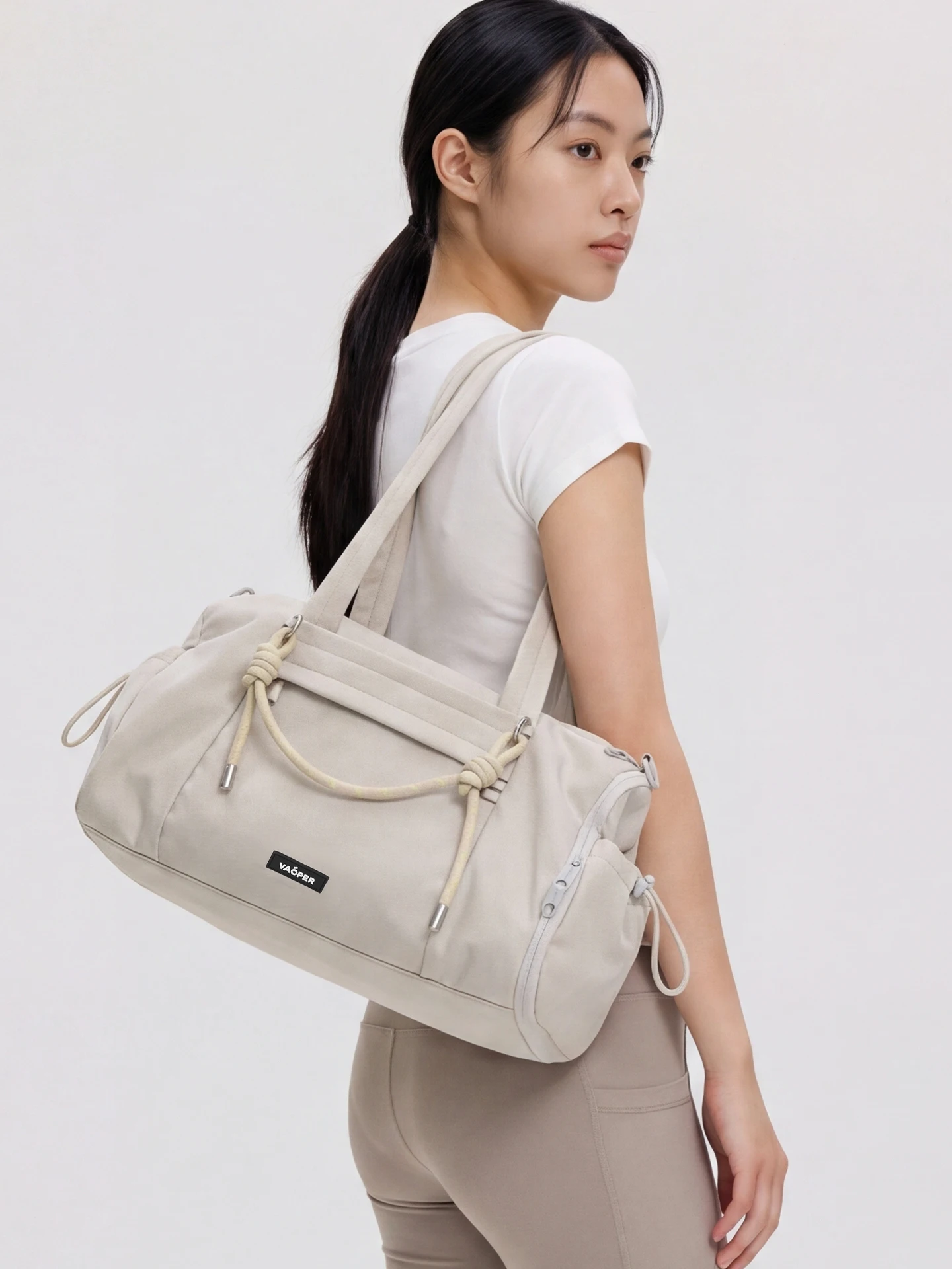 VAOPER Fitness Bag Unisex Short Trip Travel Bag Large Capacity Wet And Dry Separation Women's Handheld Single Shoulder Bag Cr...
