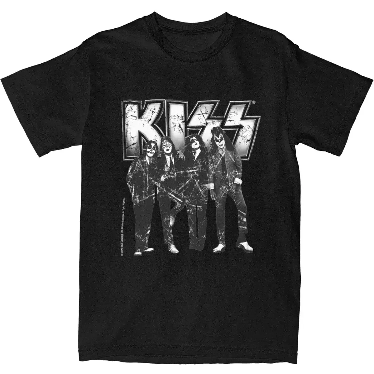 Men Women KISS Rock Band Graphic T Shirt Apparel Amazing 100% Cotton Retro Vintage Rock And Roll T Shirts Tee Clothing