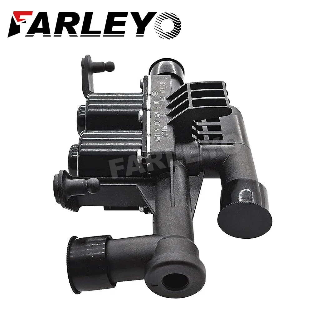 صمام التحكم في السخان Farleyo 64219310349 لسيارات BMW 5 6 7 ’ 528i 535i 550i 740i F07 F10 F11 F02 F04 صمام الملف اللولبي لتبريد المياه