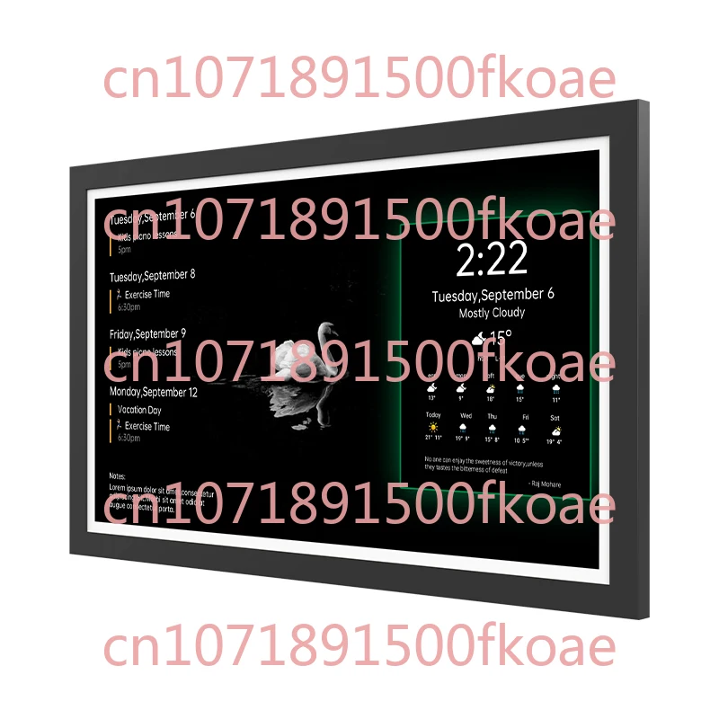 

32-дюймовый интерактивный Android-планшет с умным сенсорным экраном, интерактивный семейный цифровой календарь, ультратонкий портативный планшет с креплением