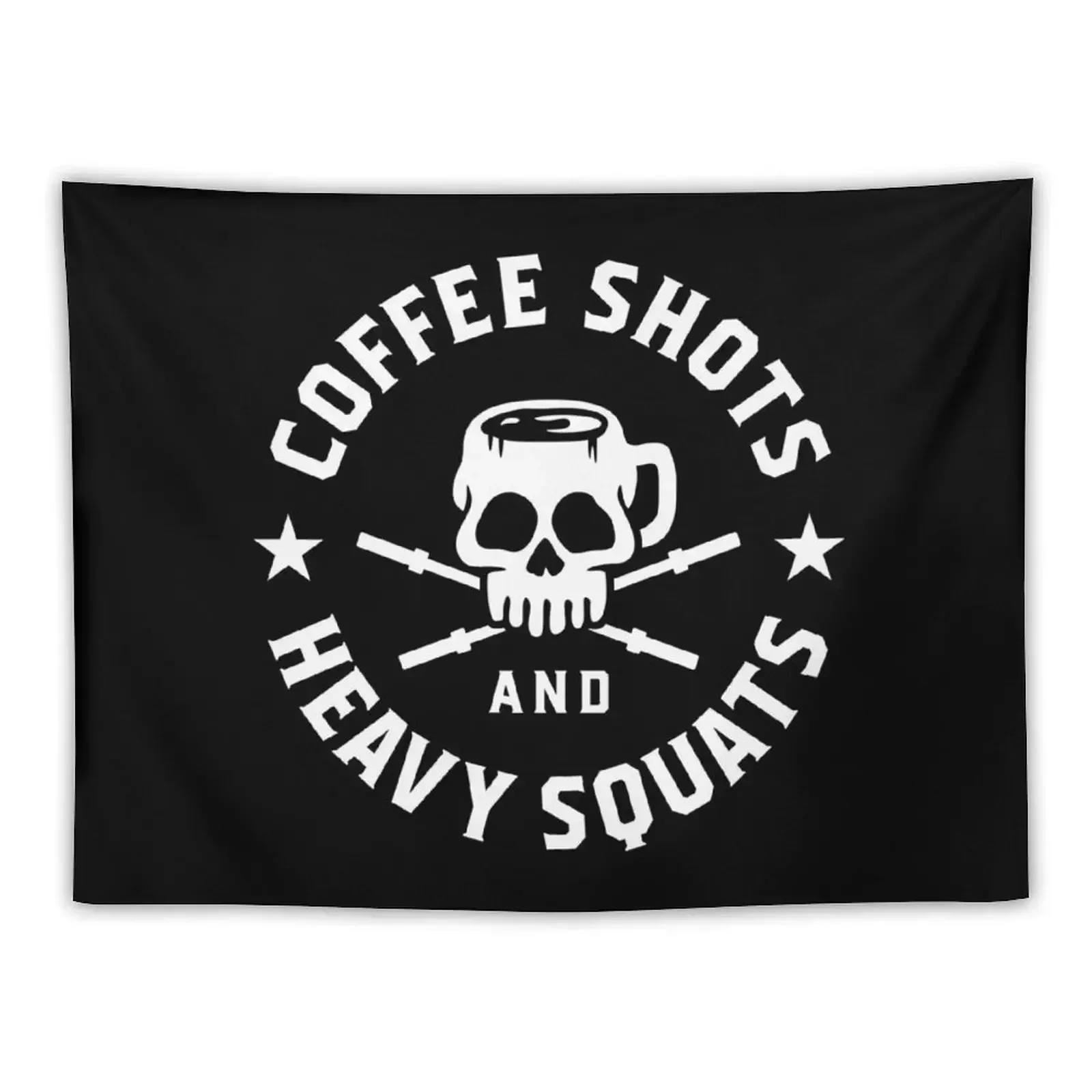 Coffee Shots And Heavy Squats Tapestry Outdoor Decoration Cute Decor Bedroom Decorations Home Decorations Aesthetic Tapestry