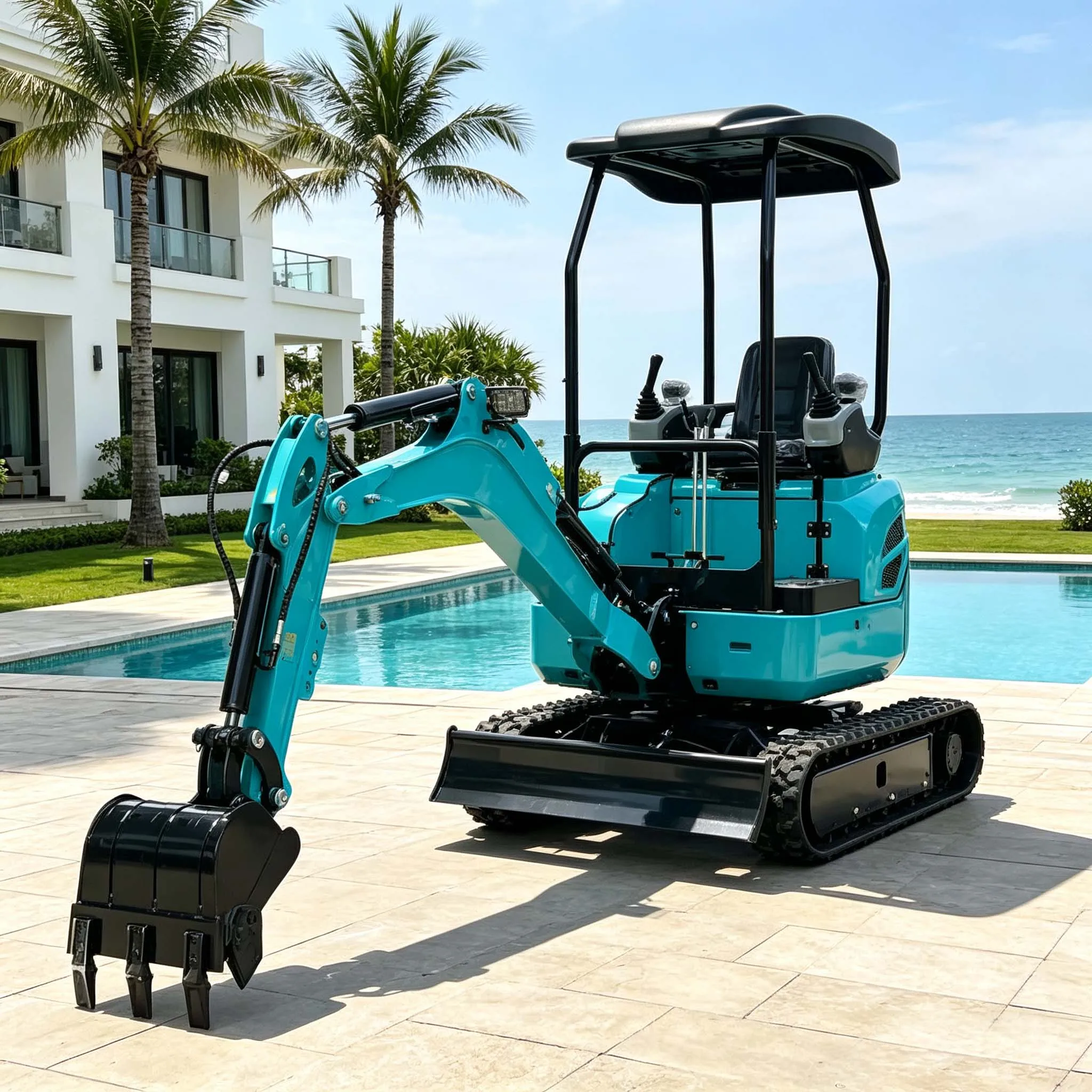 Mini Excavator Humanized Operation Panel Multi‑scene Mini Bagger Digger Small Crawler Excavators Orchard Soil Arra