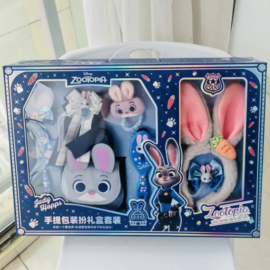 

Genuine Disney Zootopia Judy Headwear Headband Bag Dress Up Gift Box Girl Hair Accessory Set Children'S Birthday Gift