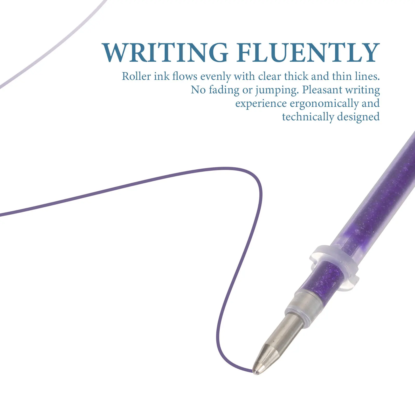 

84 шт. цветных гелевых стержней для ручек, пластиковые сменные стержни для гелевых ручек, портативные креативные стержни для ручек для учебы и офиса