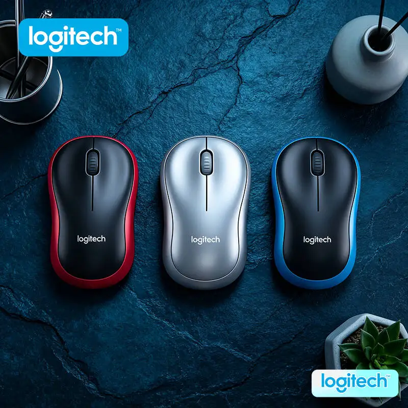

Бесшумная мышь Logitech M185 с длительным временем работы (12 месяцев), дальностью действия 10 м, 3 кнопками, бесшумным прокрутыванием, отслеживанием точности до 1000 DPI, для офиса