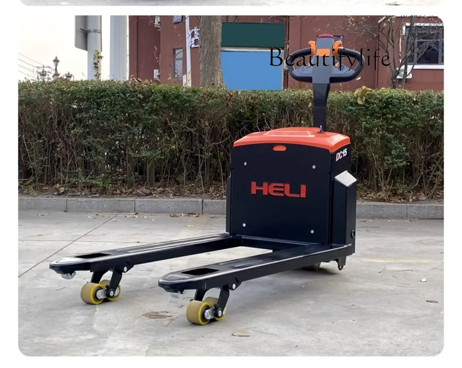 Walking electric truck hydraulic forklift pallet forklift