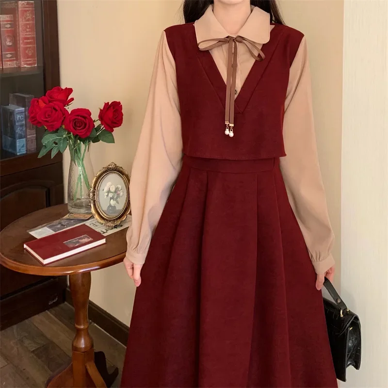 فستان قصير للتخسيس مقاس كبير، فستان طويل للحفلات الطلابية، تصميم بنمط قطري، مقاس كبير للنساء... #2