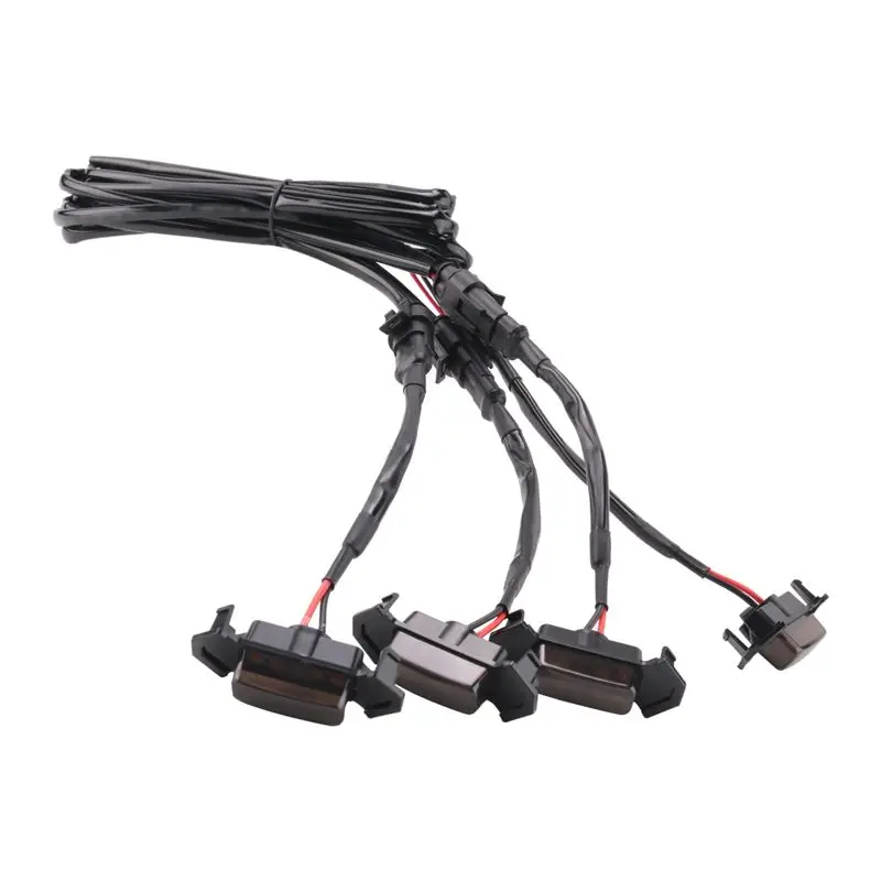 

Reliable-For 2016-2021 Toyota Tacoma TRD Pro / 2019-2021 RAV4 LED Front Grille Smoked Amber Light Daytime Running Lights Lamp