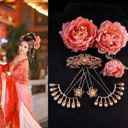 Vintage Chinese Style Hair Accessories for Women Hanfu Headdress 2024 New