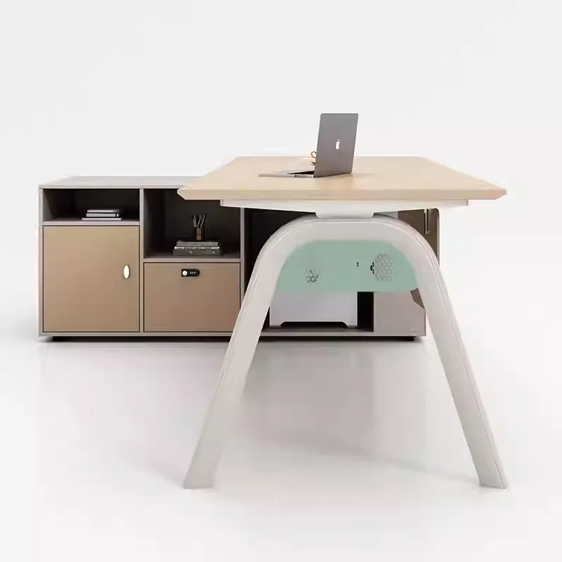 

Manager Supervisor Boss Simple Modern Fashion Boss Office Desk and Chair Combination Office Furniture