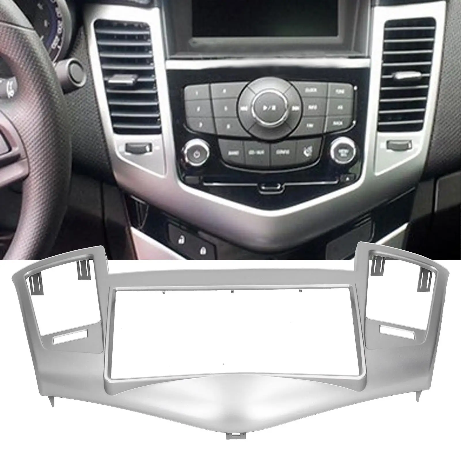 2Din Stereo Radio Fascia DVD Audio Navigation Panel Frame Fit for Chevrolet cruze 2009 2010 2011 Navigation Frame New