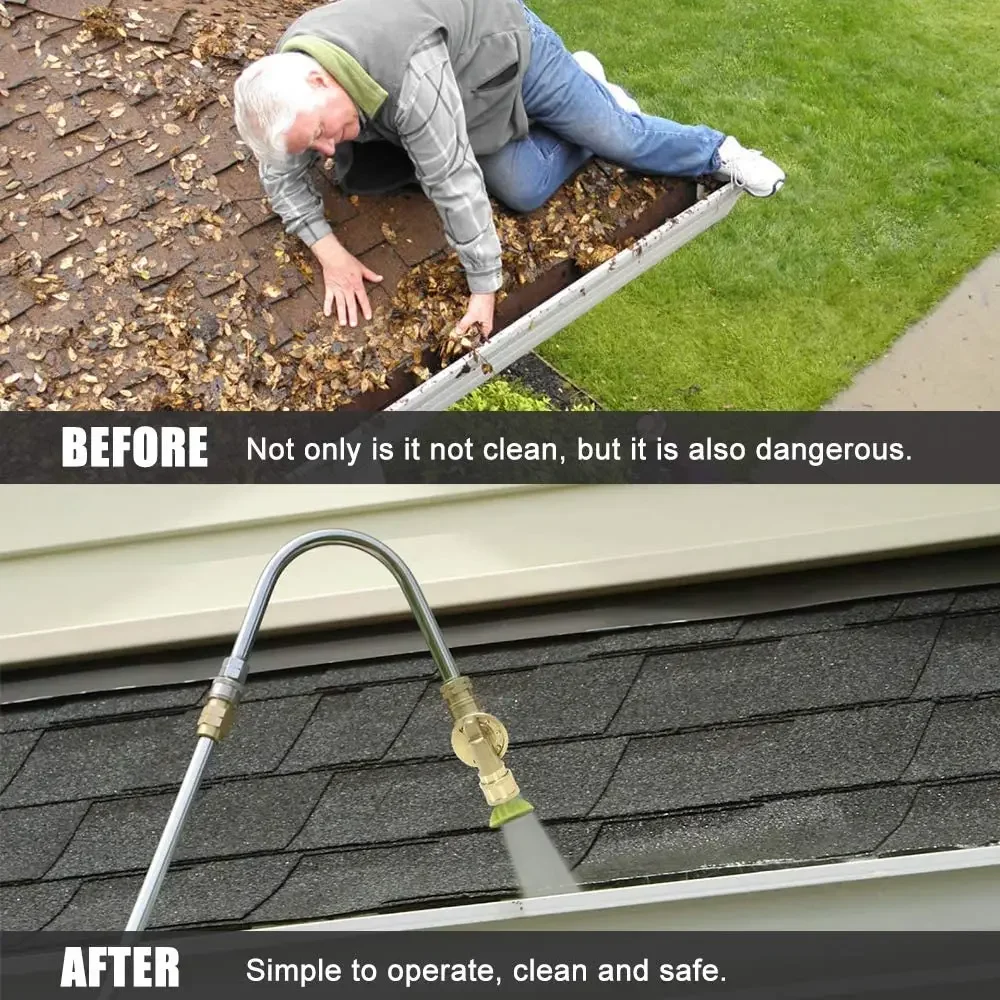 4500 PSI Pivoting Coupler With 1/4 Quick Connection Pressure Washer Attachment Adaptor Gutter Cleaner Plumbing snake Drain auger