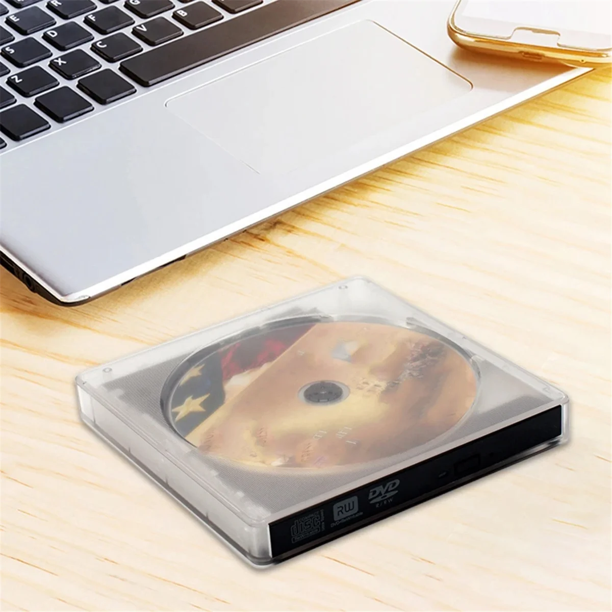 ABME المحمولة CD/DVD الموقد USB 3.0 نوع C رقيقة جدا محرك أقراص DVD Rom في الهواء الطلق DVD سائق إلغاء الضوضاء قارئ بصري